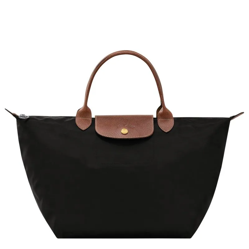 Le Pliage Original M Handbag Black - Recycled canvas