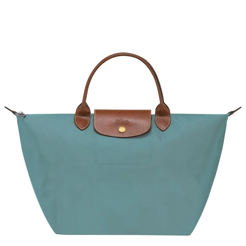 Le Pliage Original M Handbag Eucalyptus - Recycled canvas