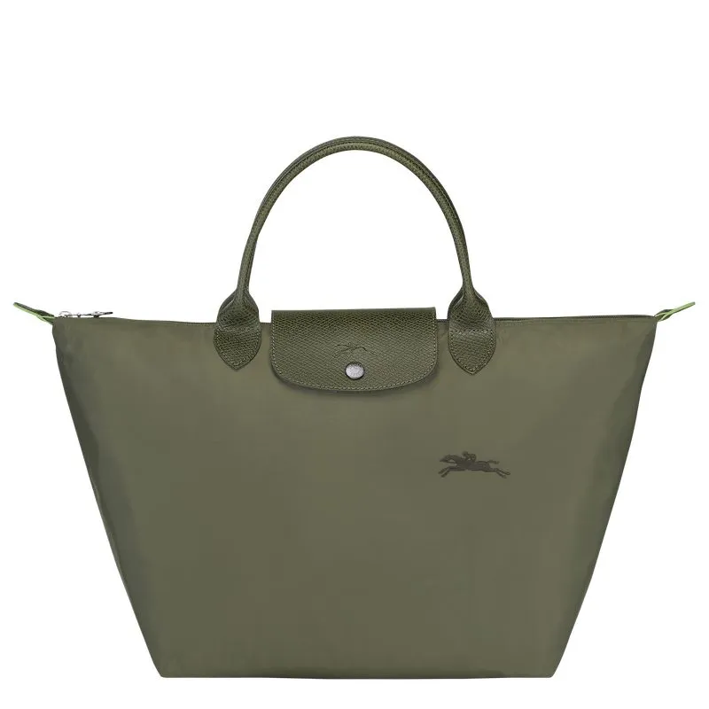 Le Pliage Green M Handbag Forest - Recycled canvas