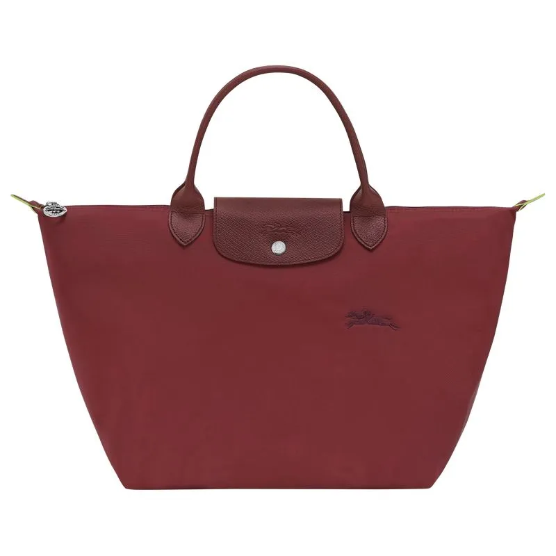 Le Pliage Green M Handbag Pomegranate - Recycled canvas