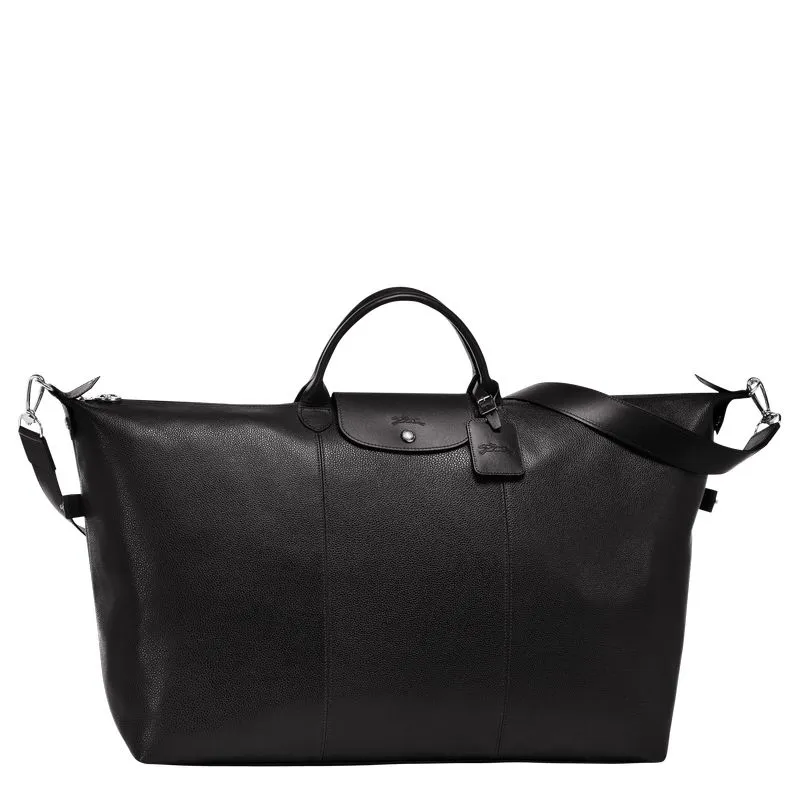 Le Foulonné L Travel bag Black - Leather