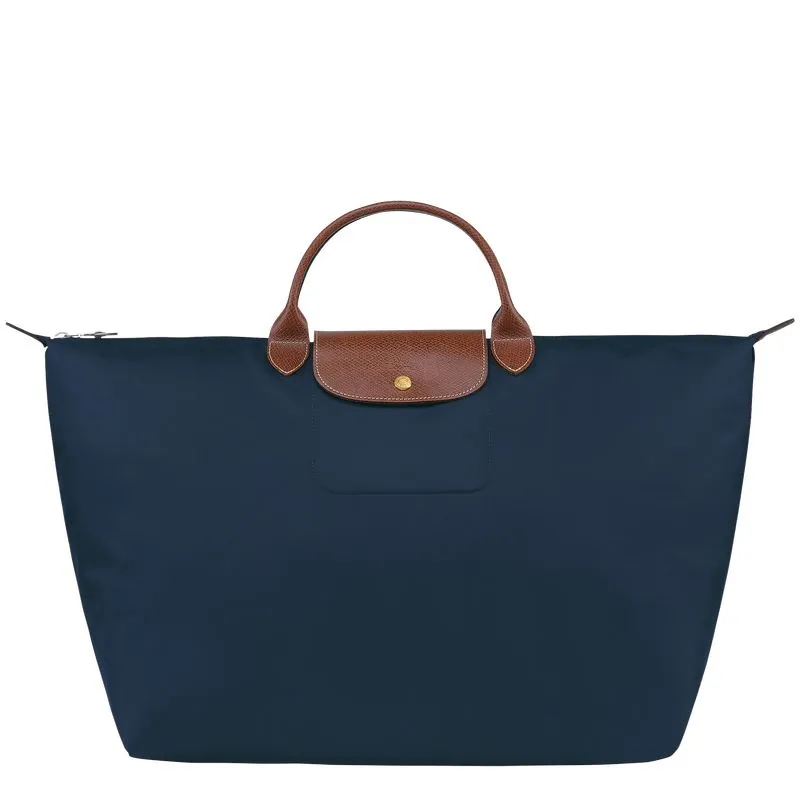 Le Pliage Original L Travel bag Navy - Recycled canvas