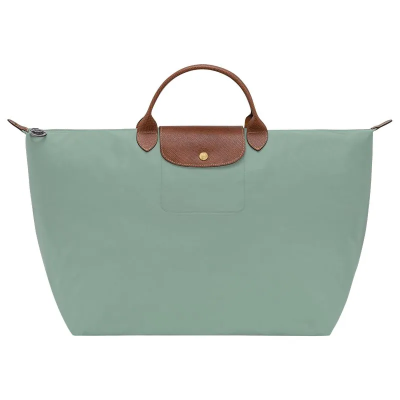 Le Pliage Original L Travel bag Celadon - Recycled canvas