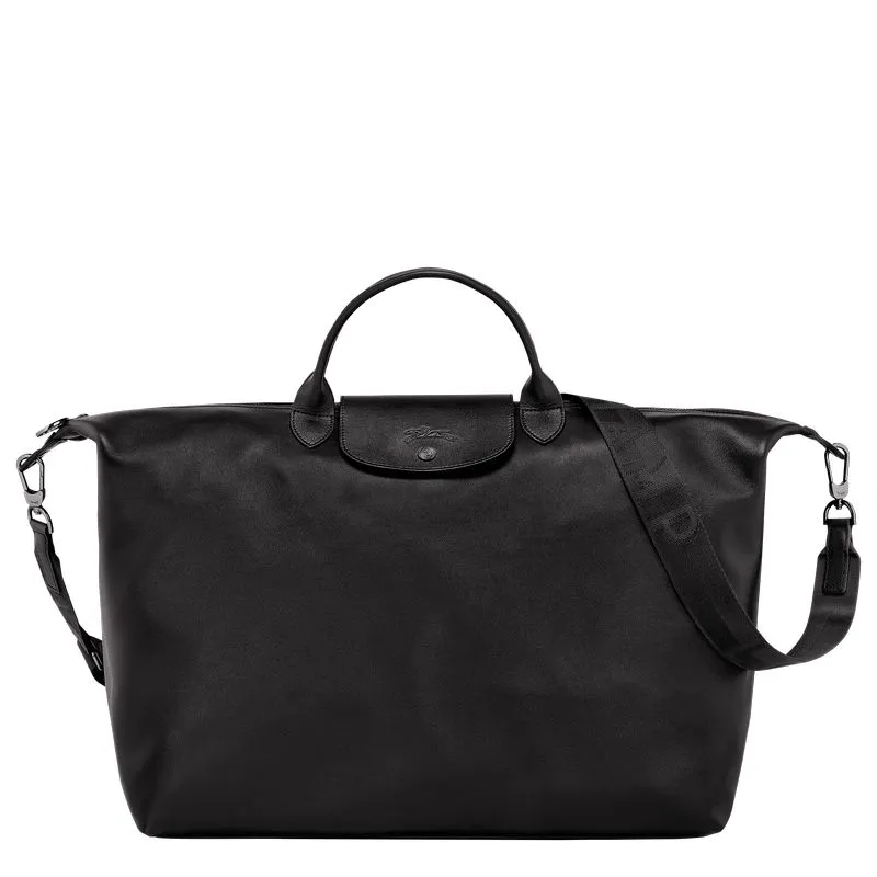 Le Pliage Xtra L Travel bag Black - Leather