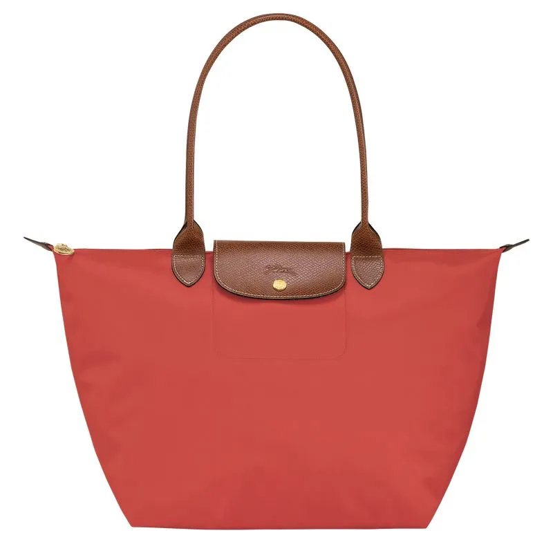 Le Pliage Original L Tote bag Tomato - Recycled canvas