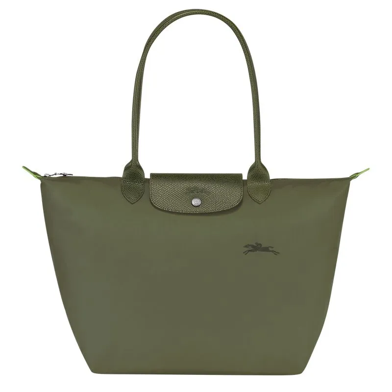 Le Pliage Green L Tote bag Forest - Recycled canvas