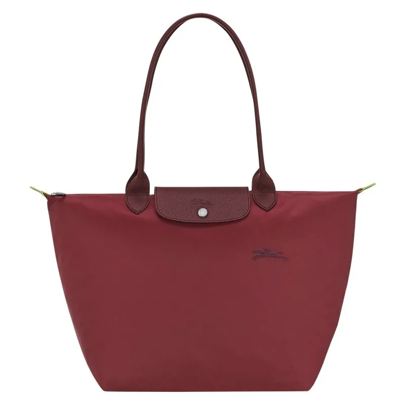 Le Pliage Green L Tote bag Pomegranate - Recycled canvas