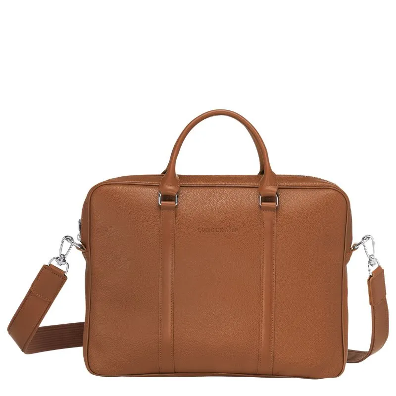 Le Foulonné XS Briefcase Caramel - Leather