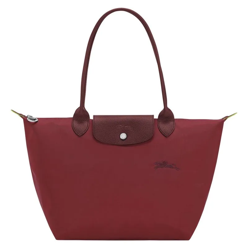 Le Pliage Green M Tote bag Pomegranate - Recycled canvas