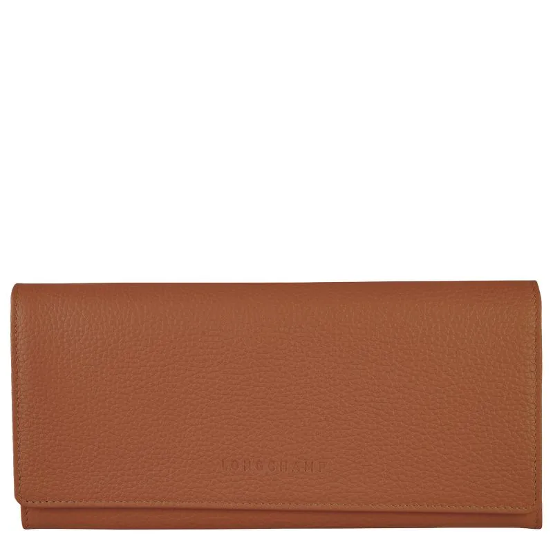 Le Foulonné Continental wallet Caramel - Leather