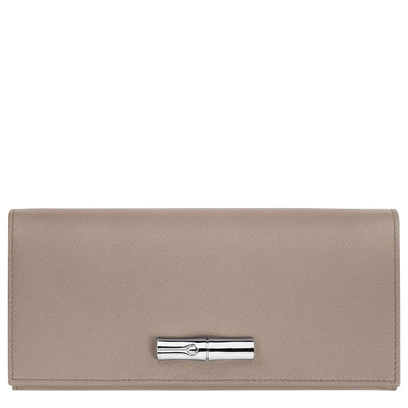 Le Roseau Flap wallet Clay - Leather