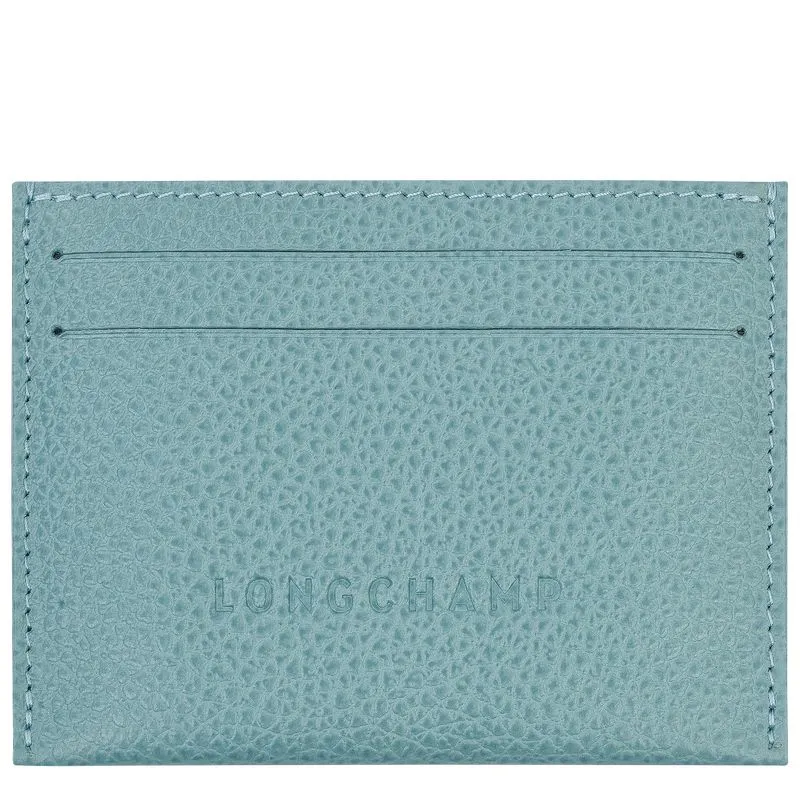 Le Foulonné Card holder Eucalyptus - Leather