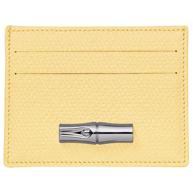 Le Roseau Card holder Yellow Chick - Leather