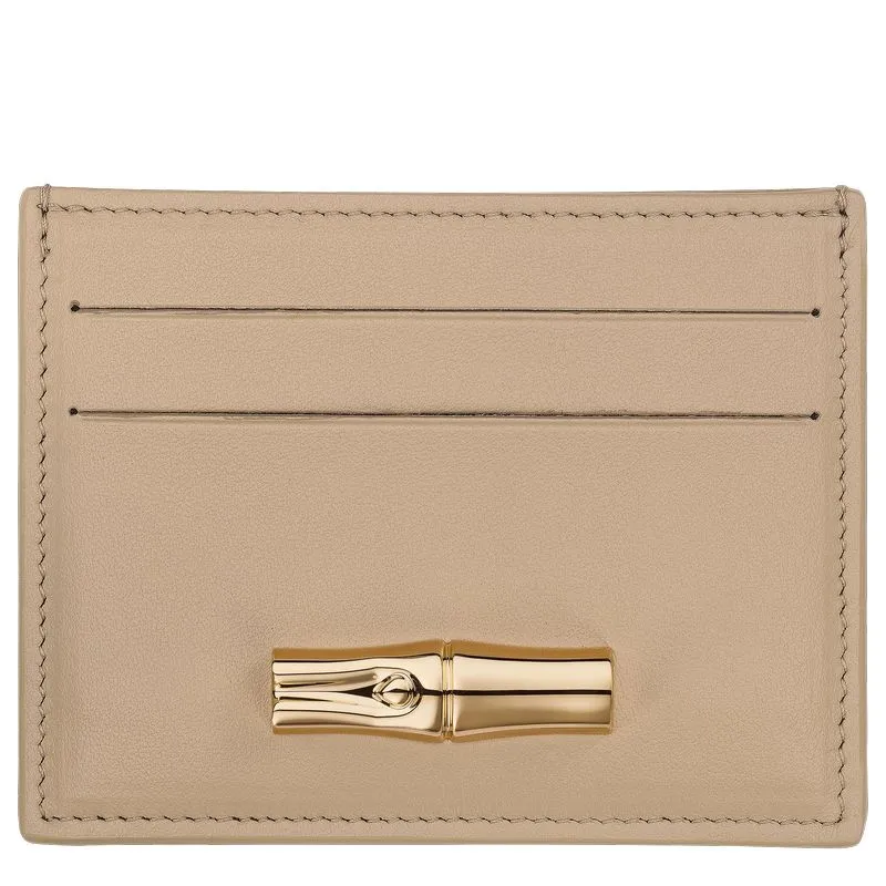Le Roseau Card holder Root - Leather