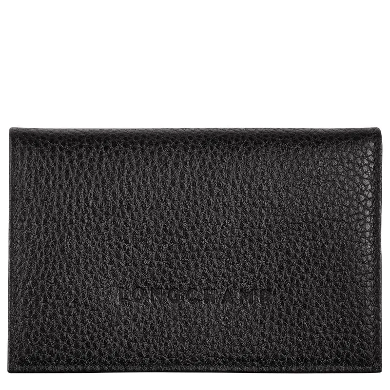 Le Foulonné Card holder Black - Leather