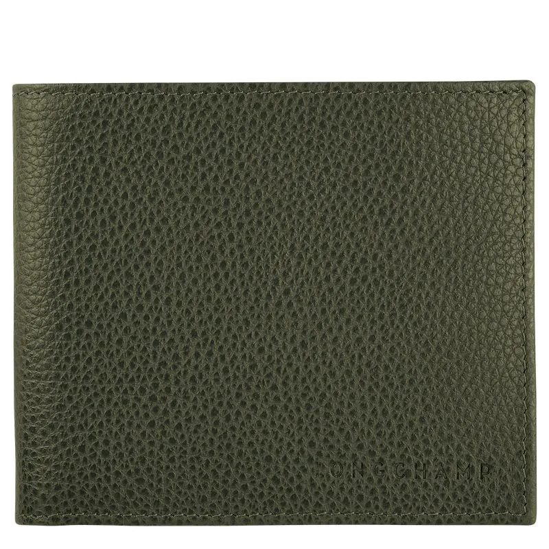 Le Foulonné Wallet Khaki - Leather