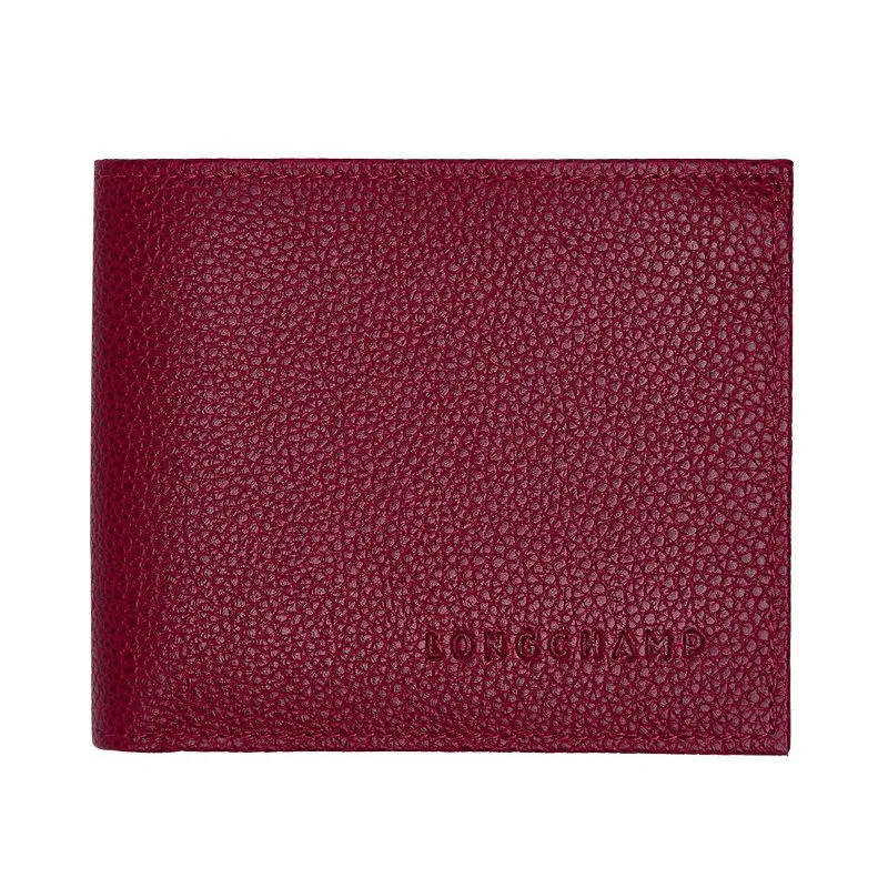 Le Foulonné Wallet Beetroot - Leather