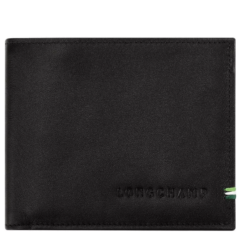Longchamp sur Seine Wallet Black - Leather