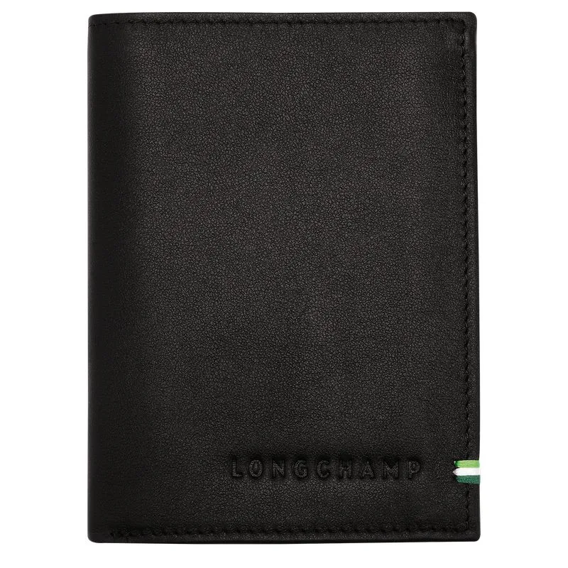 Longchamp sur Seine Wallet Black - Leather