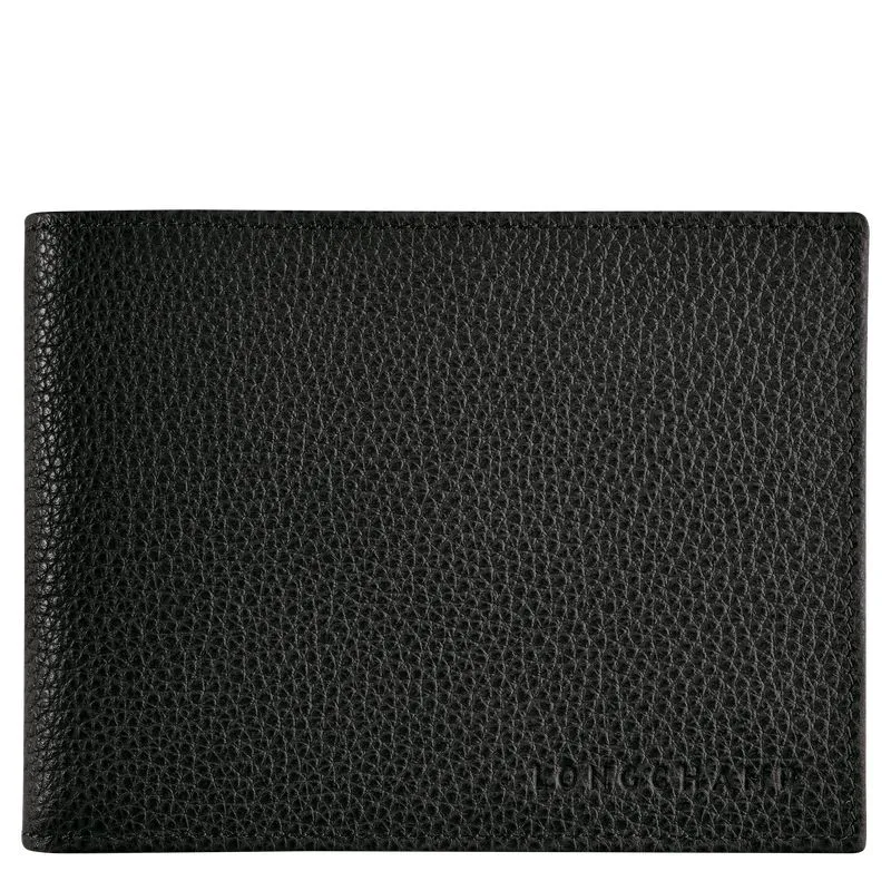 Le Foulonné Wallet Black - Leather