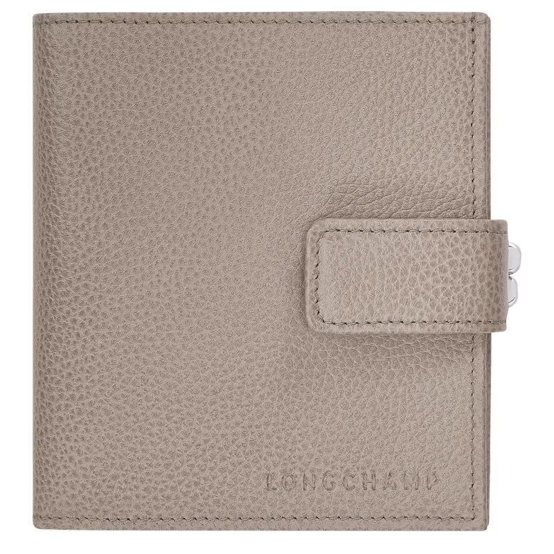 Le Foulonné Compact wallet Turtledove - Leather